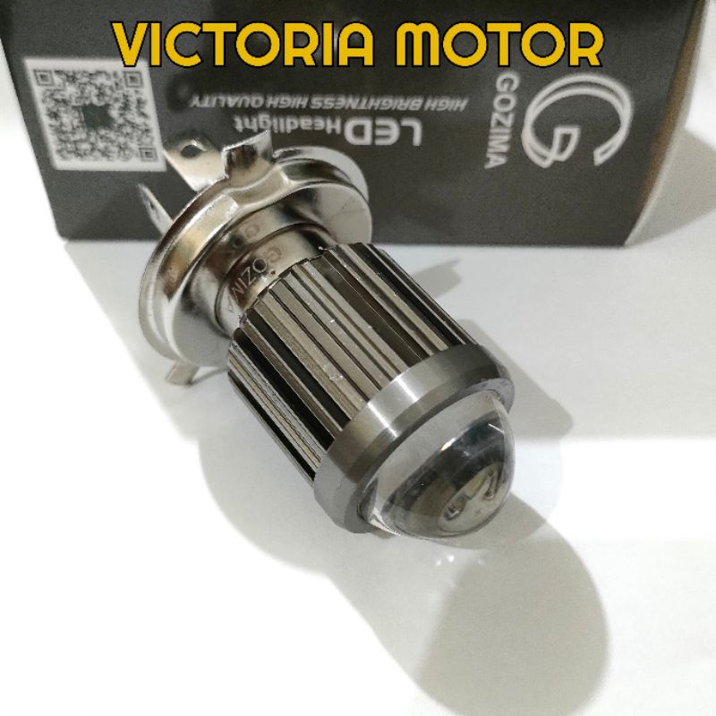 ( GOZIMA) Bolam H4 Terang Bohlam Lampu H4 Projector Vixion R15 MX king Scoopy fi /Lampu LED motor Laser Putih-kuning / Alya mobil Suzuki