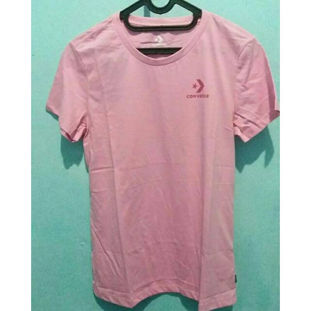 Converse tshirt women pink | Shopee 