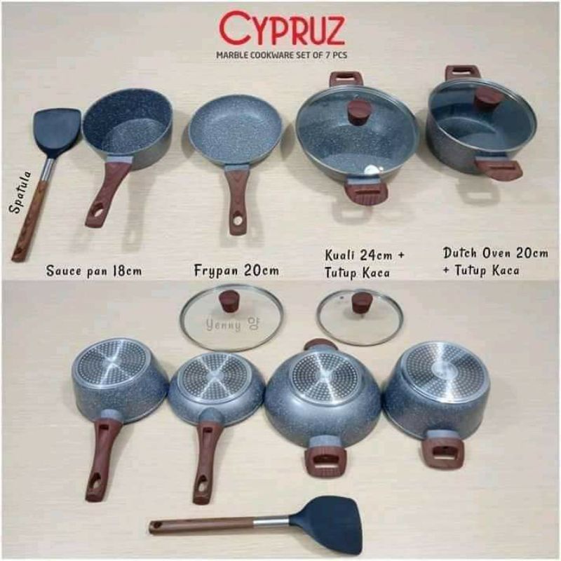 Anti Lengket Set Alat Masak Murble Cypruz