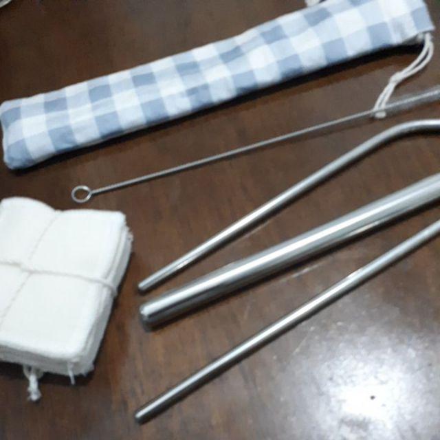 Reusable Stainless Steel Straw - Set Bubble Drink
