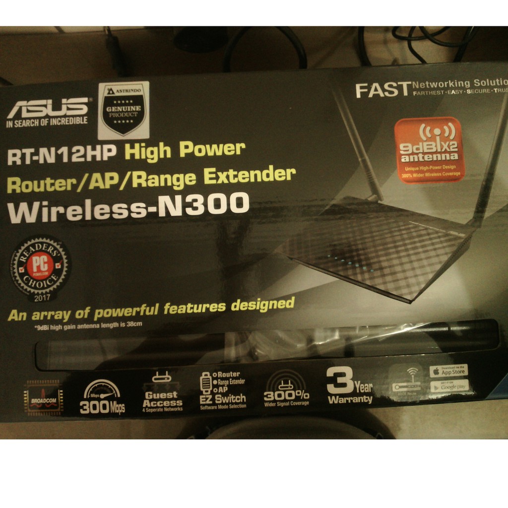 SPESIAL PROMO Asus RT-N12HP High Power Router - AP - Range