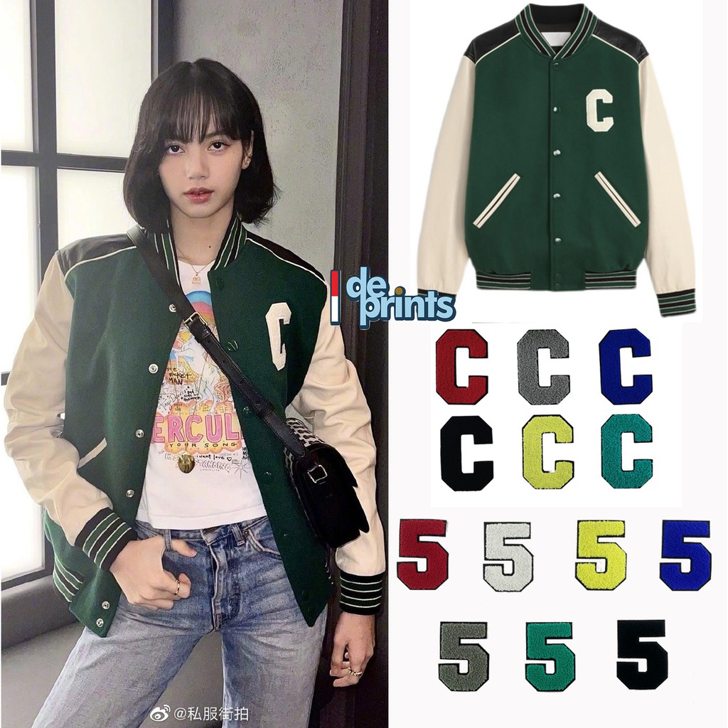 A-Z 0-9 Patch Chennile ukuran besar - Patch bordir towel / Bordir Handuk / aksesoris baju - Aksesori