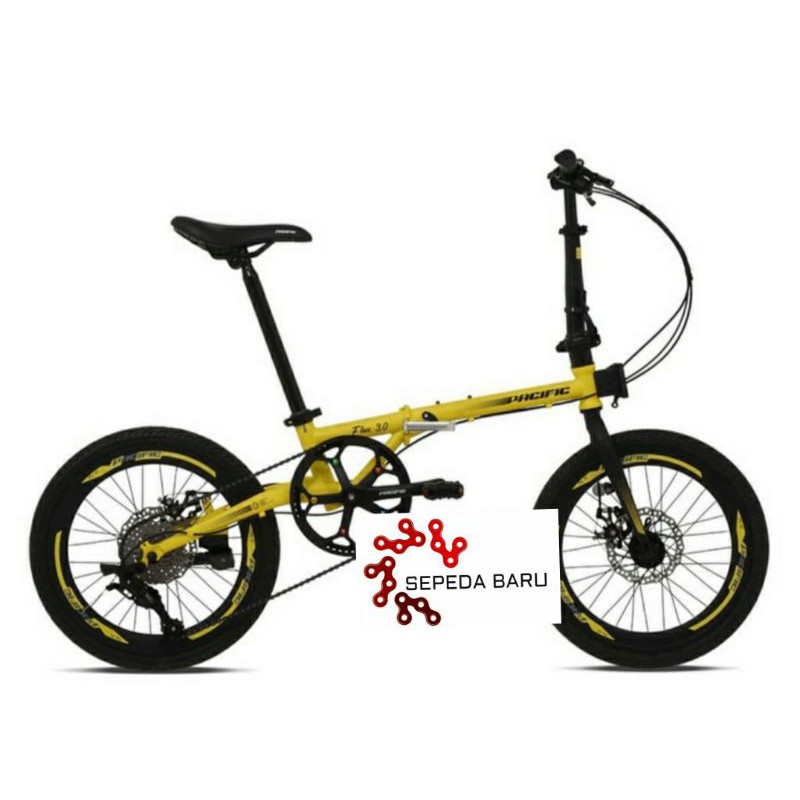 sepeda lipat 20 pacific flux 3.0 new