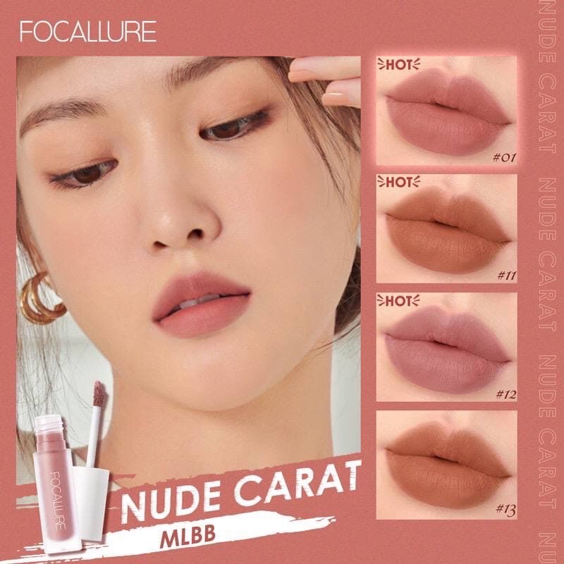 (FREE Eyeshadow) Focallure staymax Lipstick Matte Lembut Melembabkan &amp; Ringan FA134