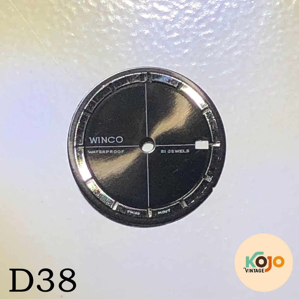 Dial Jam Tangan Pria Antik Jadul Vintage Lango Wingo Black