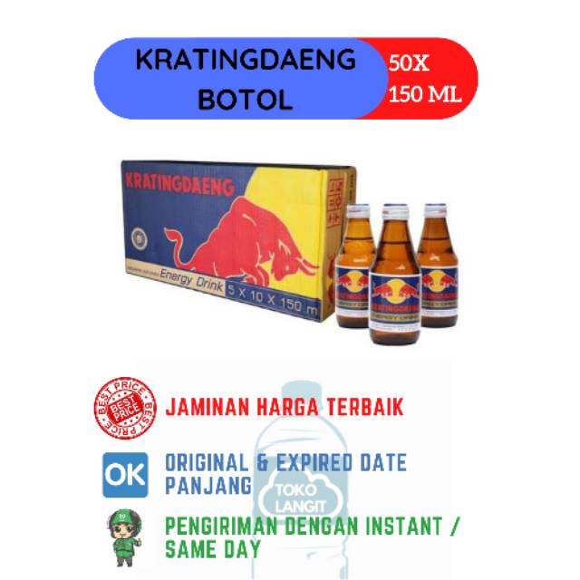 KRATINGDAENG BOTOL 150 ML (50 BOTOL/KARTON)