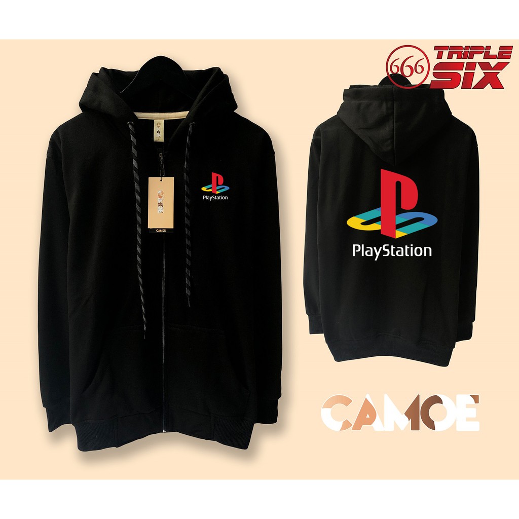 Jaket Hoodie Zipper Sony PlayStation PS