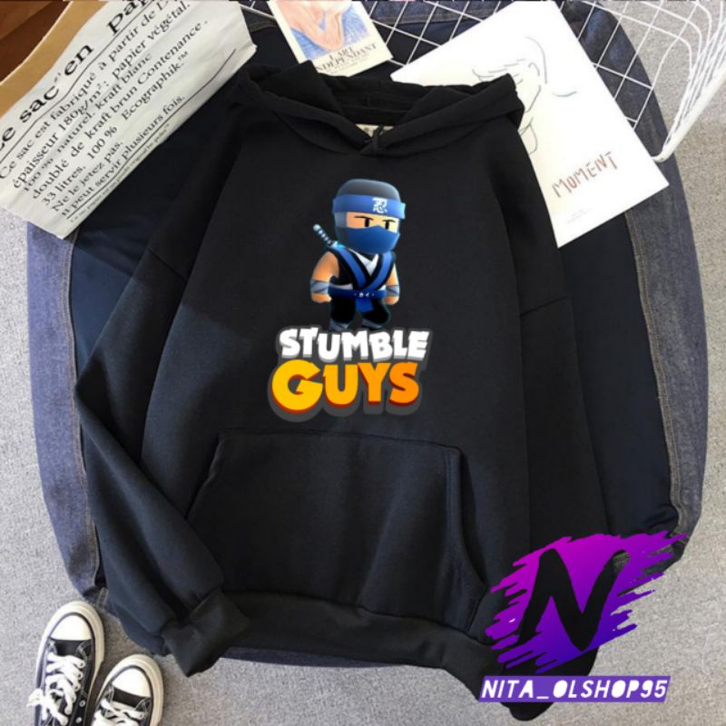 Hoodie anak stumbel guys ninja langka