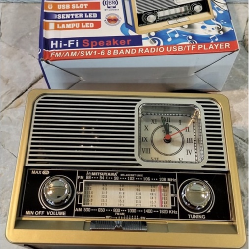 RADIO KLASIK MEREK MITSUYAMA MS-4020BT TIPE UNIX