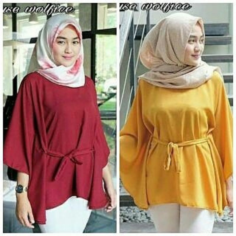 Rina blouse atasan wanita fashion remaja