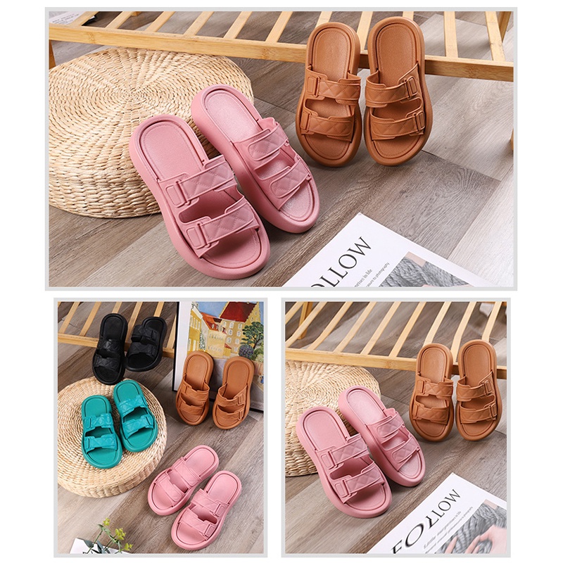 Lazy Bear Sandal Rumah Slip On H16 Sendal Slipper Cantik Wanita Empuk Comfy Anti Slip