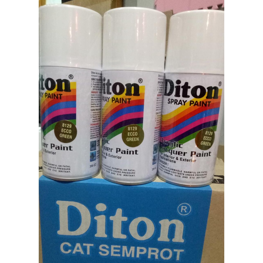 cat semprot pilok pilox diton ecco green 8129 300cc hijau metallik muda