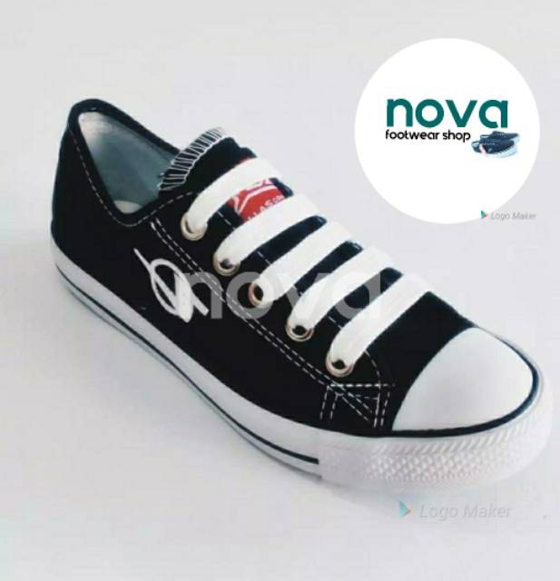 SEPATU DALLAS CAMPUS LOW CUT (LC) BLACK WHITE