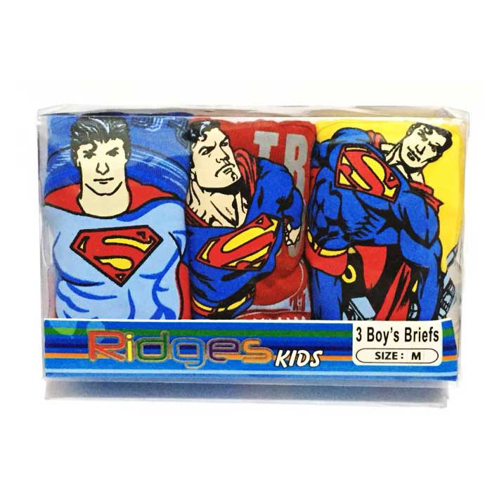 CELANA DALAM RIDGES ANAK LAKI-LAKI &quot;SUPERMAN&quot; ISI 3 PCS KATUN 100%