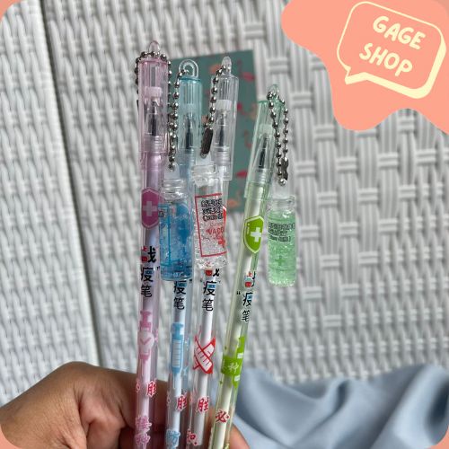 

pulpen bolpen gel pen gantungan vaksin lucu pen ATK alat tulis kebutuhan anak sekolah imut bisa COD termurah bisa COD import