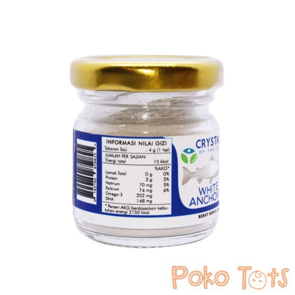 Crystal of the Sea White Anchovy Food Powder 20gr Bubuk Ikan Teri Putih WHS