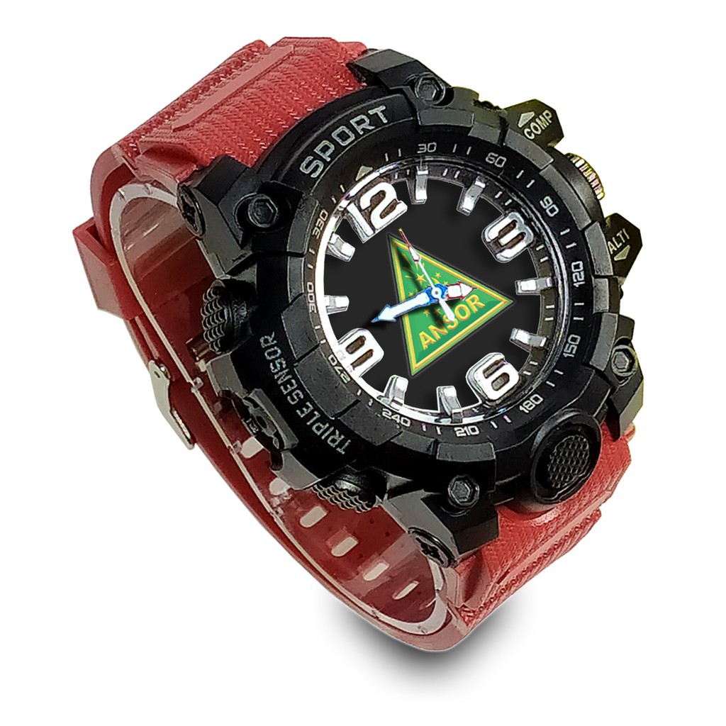 Jam Tangan Custom ANSOR Ruber- Water Resistant