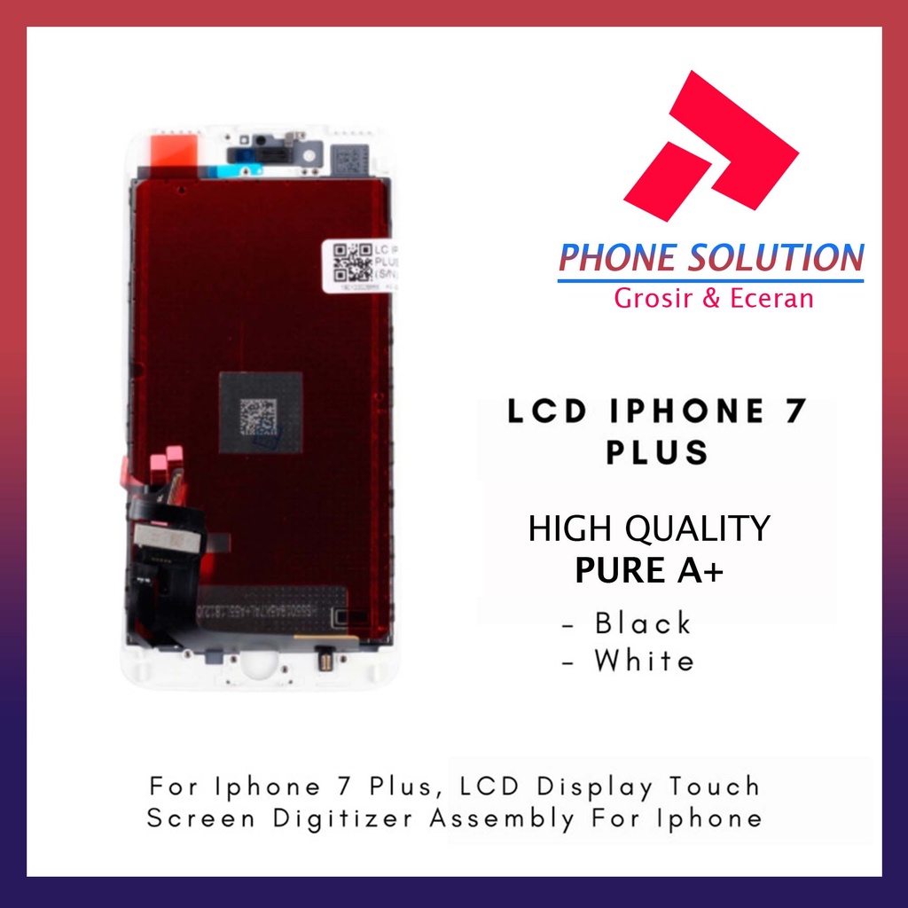 LCD Ip 7+ Fullset Touchscreen Original 100% // Supplier LCD Ip - Garansi 1 Bulan