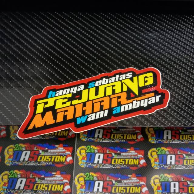 Sticker printing PEJUANG MAHAR Minim pembelian produk harus 20rb