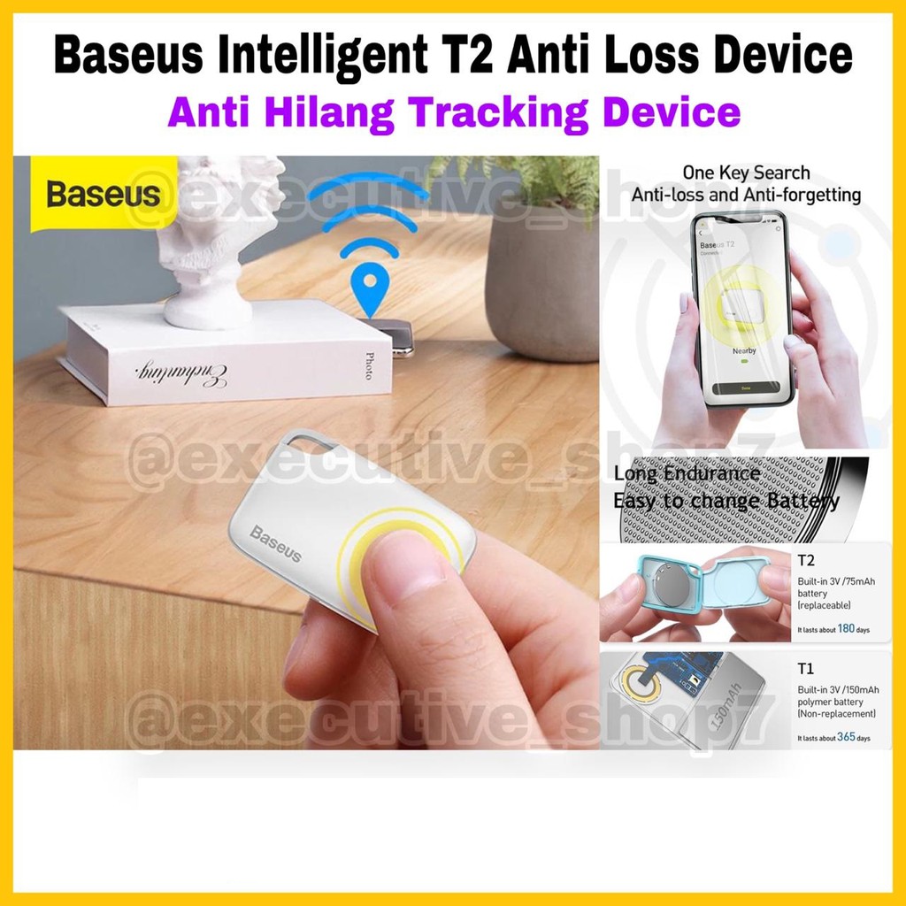 Baseus Intelligent T2 Anti Loss Device - Anti Hilang Tracking Device