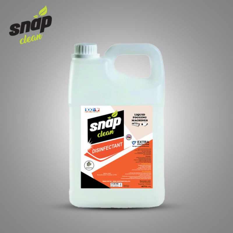 fogging Liquid disifektan snap clean cairan 4L