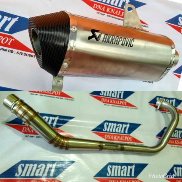Knalpot akrapovic layang titan fulset nmax aerox pcx adv150 vario150 cbr150r gsx150r newcb150r xabre