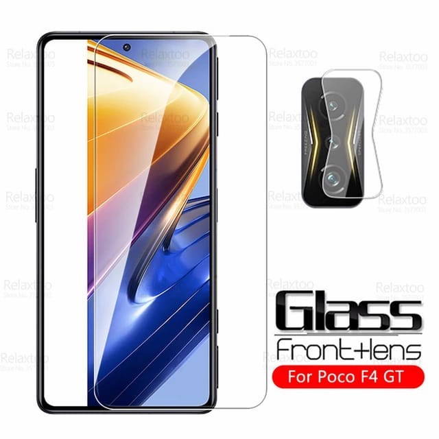 POCO F4 5G / F4 GT TEMPERED GLASS CLEAR 2IN1 LAYAR &amp; KAMERA