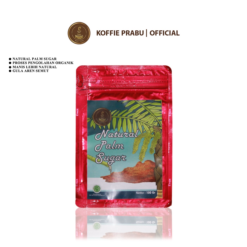 

{BARU DAN TERLAKU} Koffie Prabu - Gula Aren Organik Semut Bubuk 100gr - Java Brown Sugar - Palm Sugar