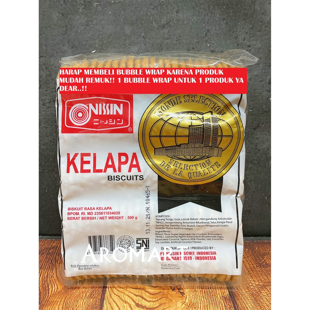 

Nissin Monde Selection Biskuit Rasa Kelapa - 500g