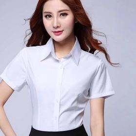 Barang Asli KEMEJA WANITA PUTIH HITAM BAJU ATASAN LENGAN PENDEK PAKAIAN KERJA KANTOR FORMAL PESTA MO
