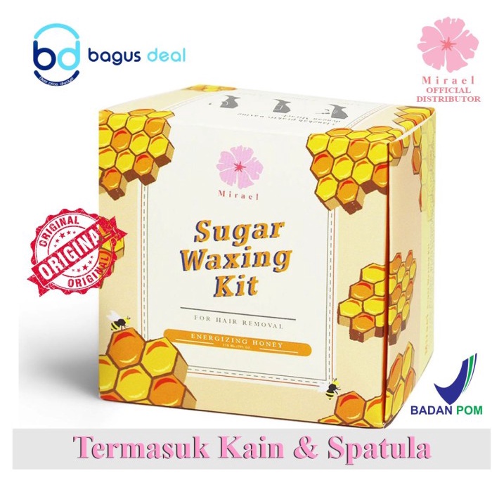 Mirael Sugar Waxing Kit Natural Honey