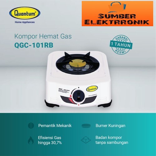 Kompor Gas LPG Quantum 1 Satu Tungku QGC 101 RB QGC-101RB QGC101RB