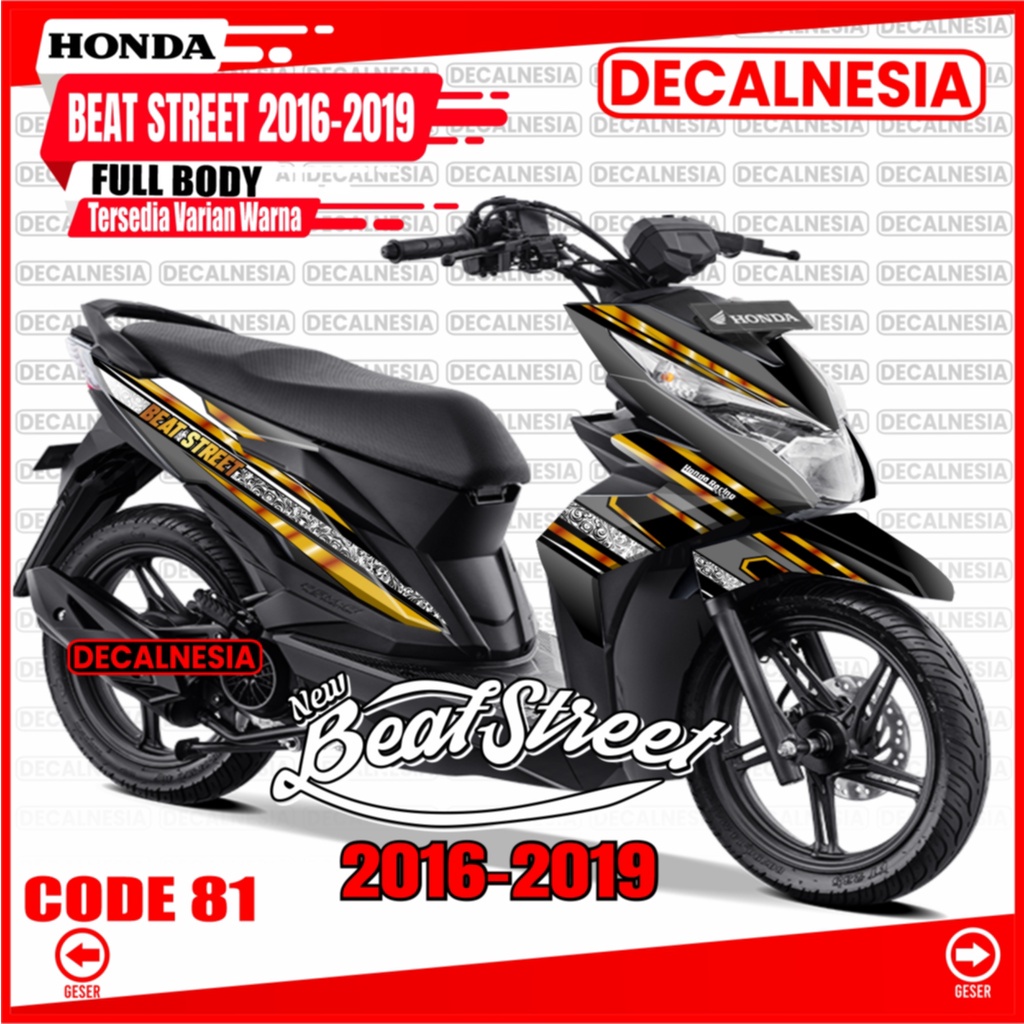 Decal Sticker Beat Street Full Body Old 2018 2019 Motor Honda Stiker Beat Street 2016 2017 Modifikas
