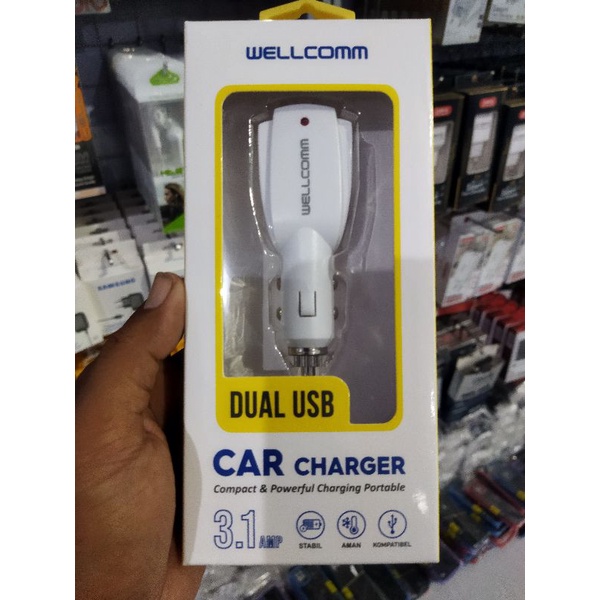 Car charger dual usb 3.1 wellcome