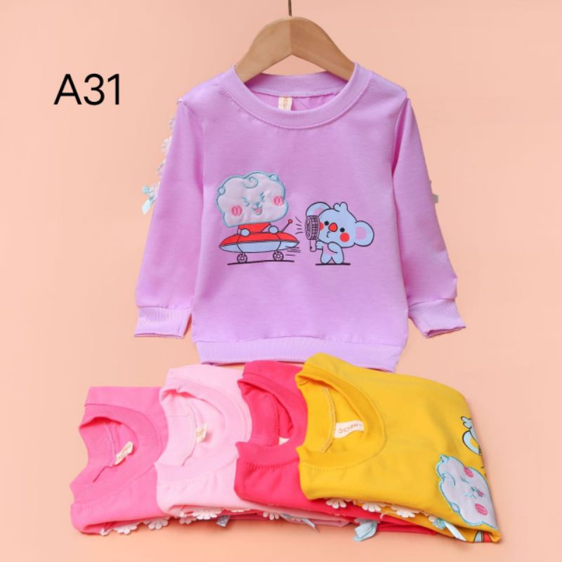 Sweater Anak Perempuan/Kaos Anak Perempuan Usia 2-10 tahun / Switer Anak import/Switer/Sweater anak