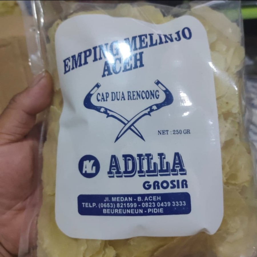 Emping Aceh Kualitas Super Emping Grade A Super Tipis Melinjo Aceh - 250gr