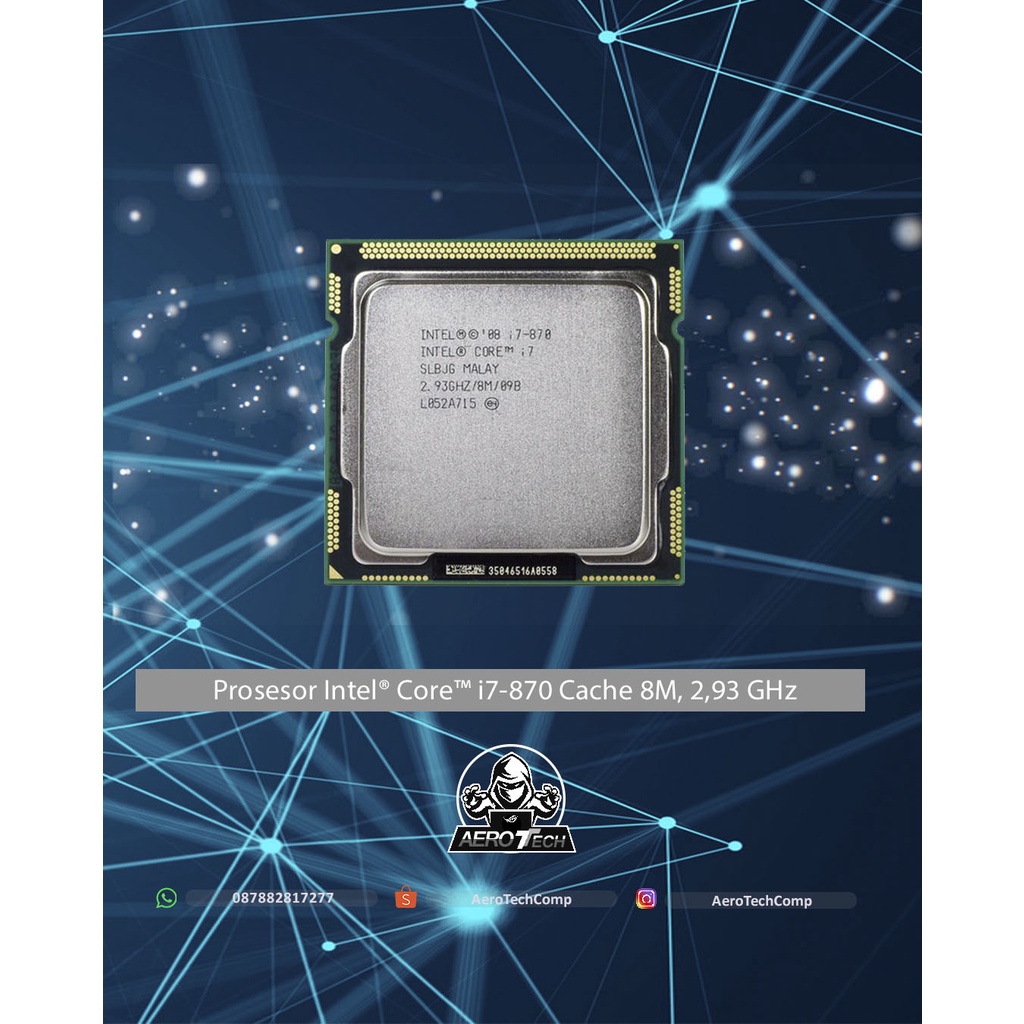 Prosesor Intel® Core™ i7-870 Cache 8M, 2,93 GHz Jos Gandos