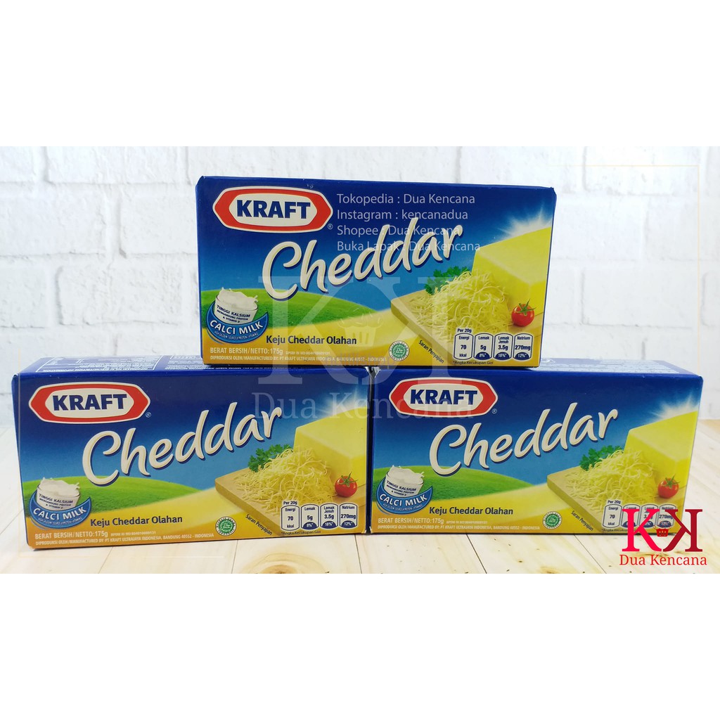 

Cheese Keju Cheddar Kraft 175 GR Processed Cheddar Cheese