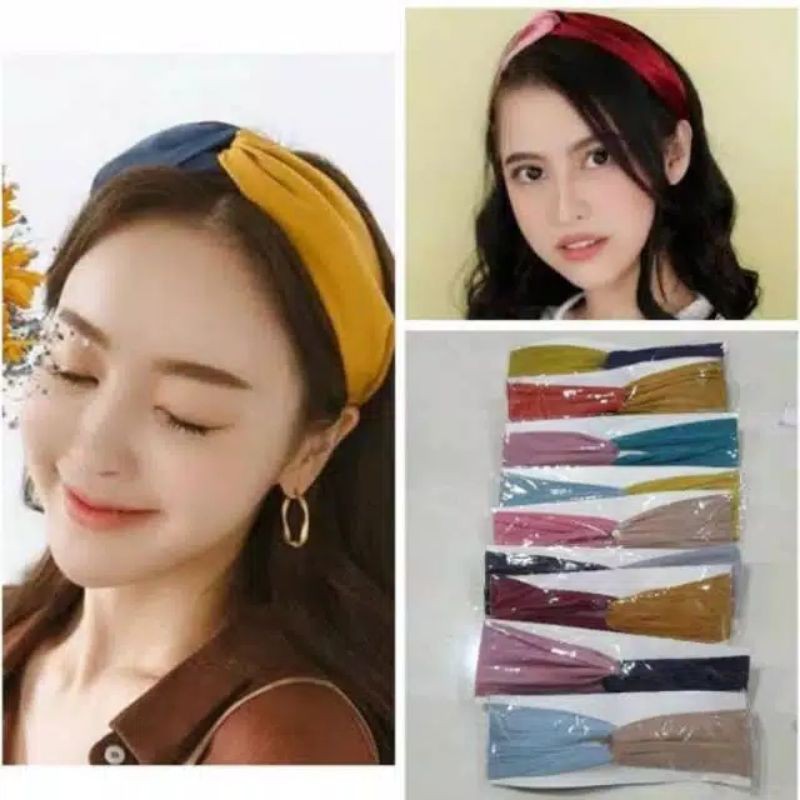 BANDANA SILANG POLOS/BANDO KAIN SILANG