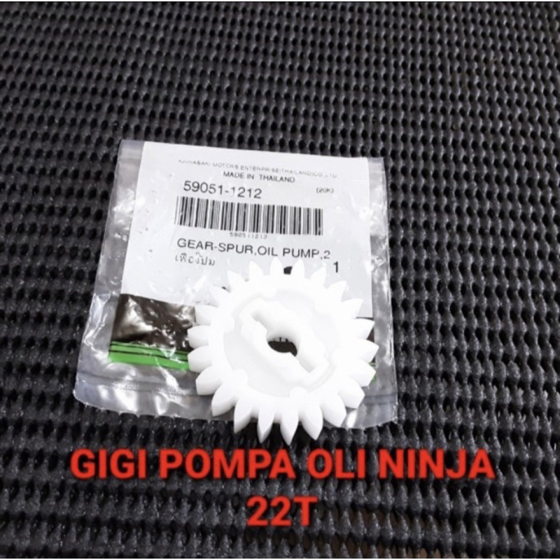 GEAR GIR GIGI POMPA OLI SAMPING NINJA R NINJA RR SS 22T KAWASAKI ORI ASLI 100% 59051-1212