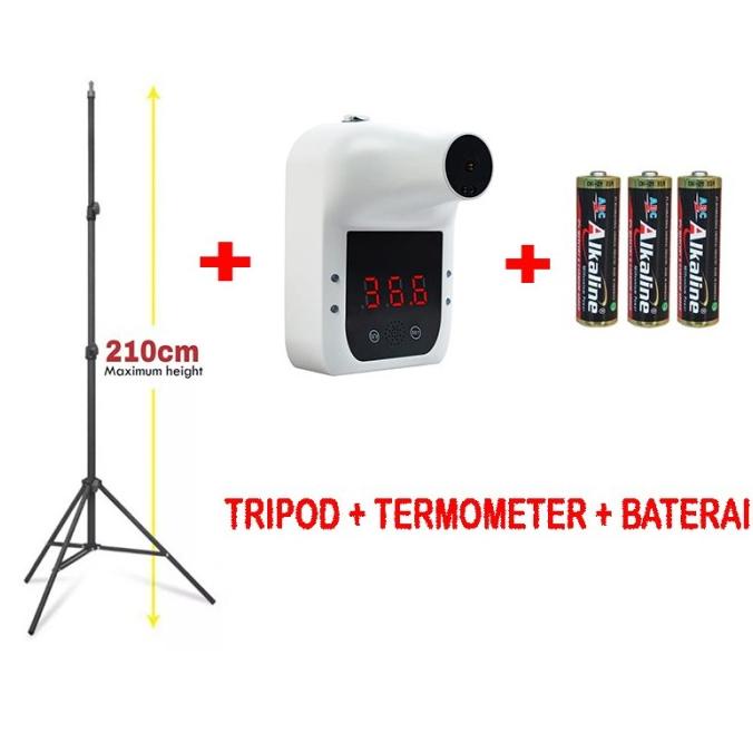 Wall Termometer Counter Dinding Pengukur Suhu Badan Tempel Gp100