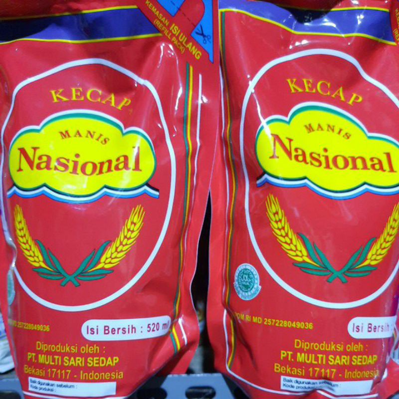 

Kecap Manis Nasional Refill 520 Ml