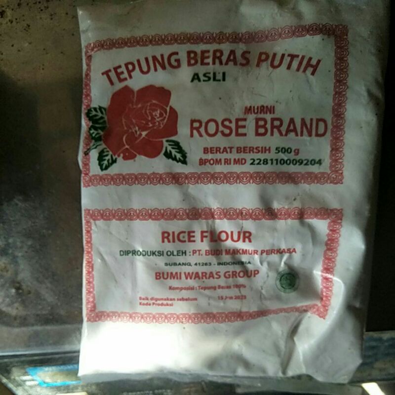 

Tepung beras rose brand 500 gram