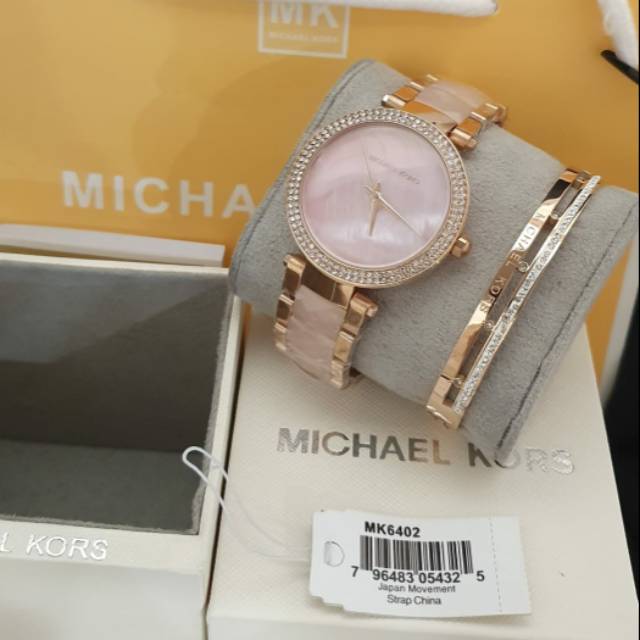 Jam tangan watch pria wanita cewek cowok casual formal Michael Kors 6402