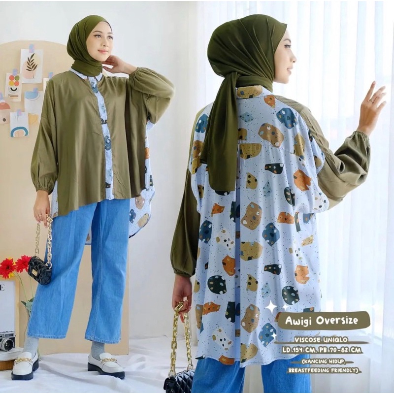 BLOUSE RAYON BUSUI - ATASAN KEMEJA KOMBI KATUN OVERSIZE JUMBO - DELNA ERZATA SEHIKO VELVE SINDIVA SINDIKA SINDIA BIFLIA ALINS DAVADIV MIKU ALDONA DILRA GHAFFA PINTA-AWIGI