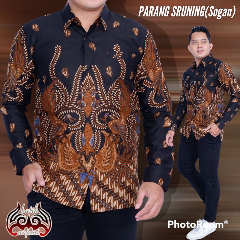 ATASAN PRIA KEMEJA BATIK LENGAN PANJANG LAPIS FURING PREMIUM