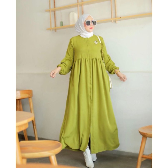 gamis polos premium shakira dress by haiza gamisshakilapremium ootd bestseller
