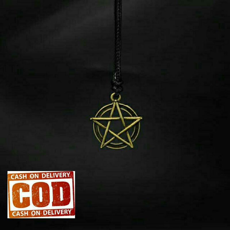 Kalung Tali Satin Korea Liontin Bintang/Kalung Pria
