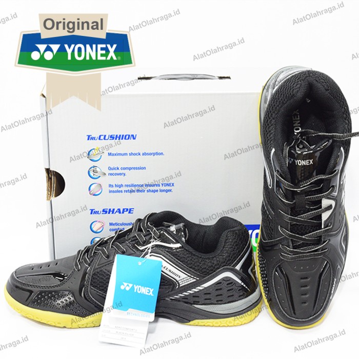 Sepatu Badminton Yonex Aero Comfort 3 Black / Silver #98