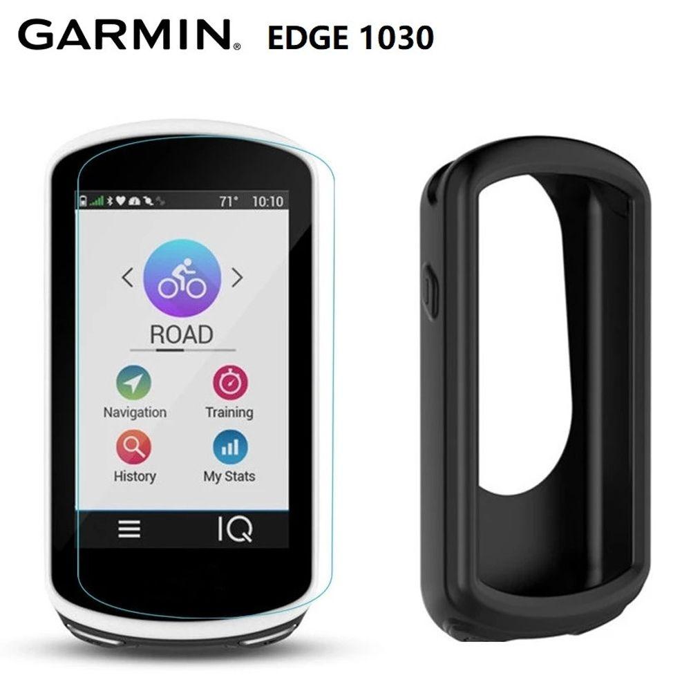 AUGUSTINA Untuk Garmin Edge1030 Case Tahan Air Shockproof MTB Sepeda Jalan GPS Kulit Shell Lembut Pelindung Silikon GPS Pelindung